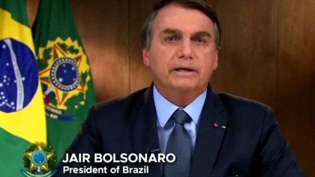 Jair Bolsonaro faz discurso