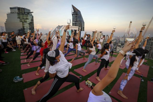 Silent Brew Yoga class in Bangkok