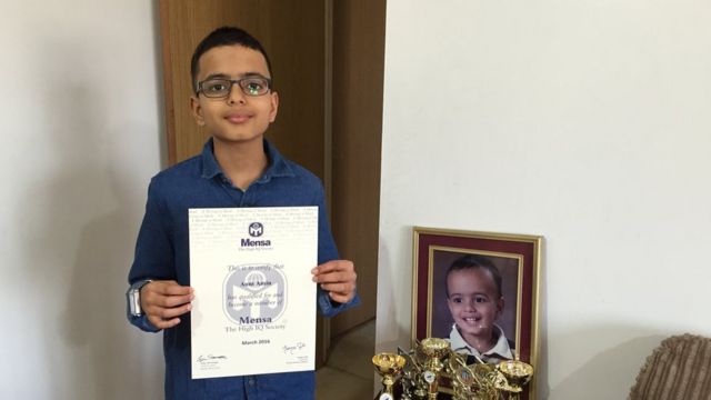 Aum Amin scored two more points than the genius physicists in tests for Mensa the high IQ society.