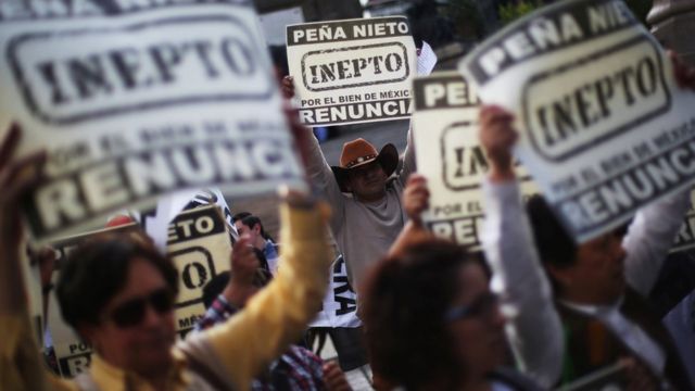 Protestas contra Peña Nieto.