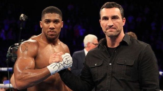 Anthony Joshua da Wladimir Klitschko