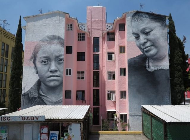 دیوارنگاری، اثر گوئیدو فان هلتن، هنرمند خیابانی