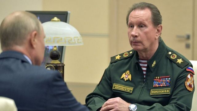 Viktor Zolotov, un antiguo guardaespaldas de Putin, dirige la Guardia Nacional.