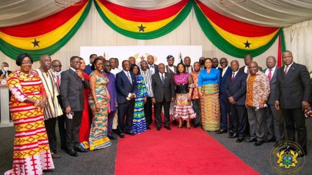 Akufo-Addo wit new ministers