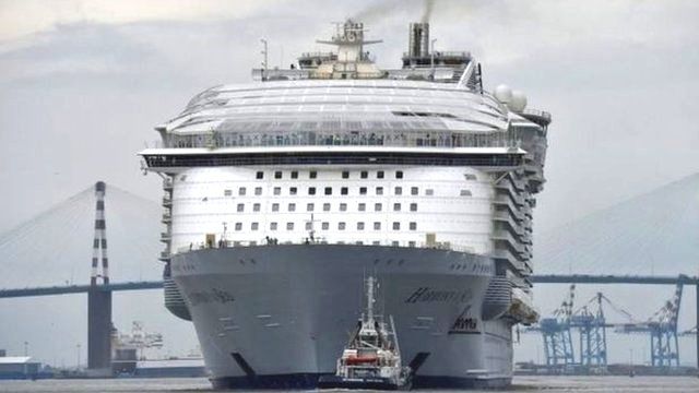 The world's largest cruise ship Harmony of the Seas