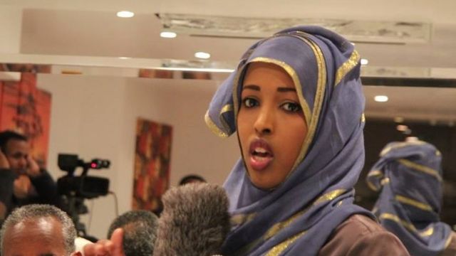 Maryan reporting live from a conference in Somalia