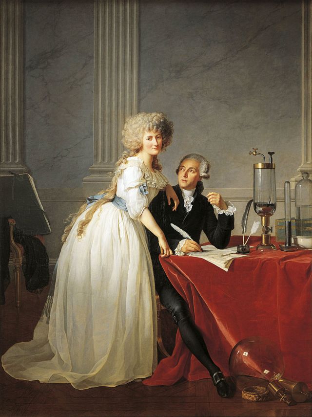 Retrato de Antoine Laurent Lavoisier (París, 1743-1794), químico francés, con su esposa, 1788, obra de Jacques-Louis David (1748-1825).