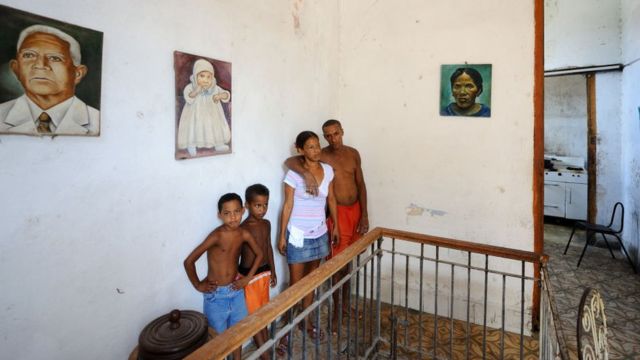 Familia cubana en 2017