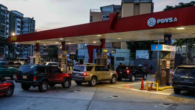 Posto de combustível na Venezuela