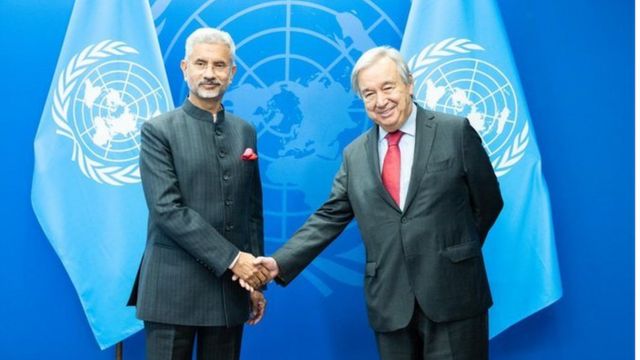 S Jaishankar and UN Secretary General