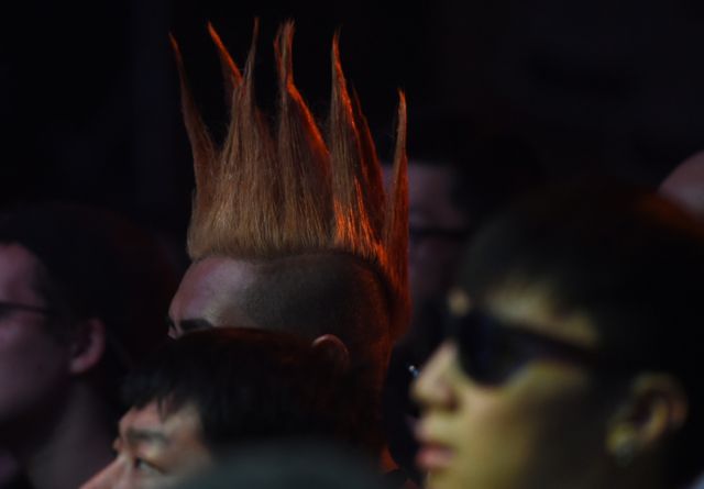 Punk hair at the 2014 Beijing Punk Festival
