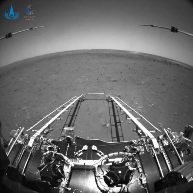Front view from rover