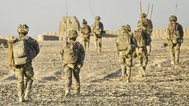 Ciidamada Ingiriiska oo Afghanistan jooga