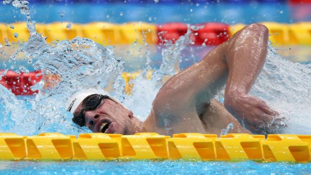Tokyo 2020 Paralympic Games - Swimming - Men's 200m Freestyle - S4 Final – Tokyo Aquatics Centre, Tokyo, Japan - August 30, 2021. Ami Omer Dadaon of Israel in action REUTERS/Bernadett Szabo