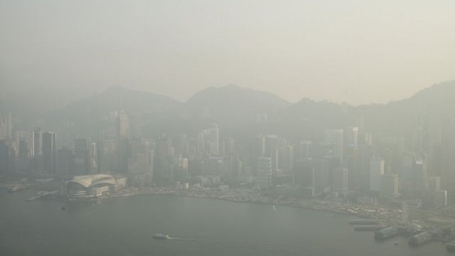 Hong Kong poluída