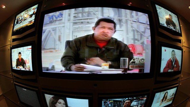 Chávez na TV venezuelana