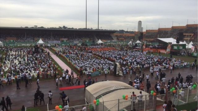 De nombreux ivoiriens étaient présents au stade Félix Houphouët Boigny