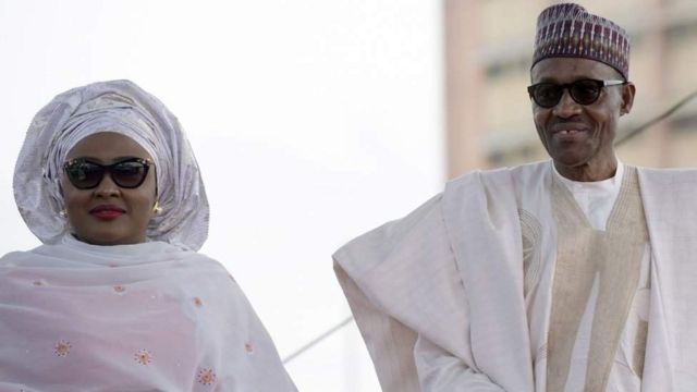 Rais Muhammadu Buhari na mkewe
