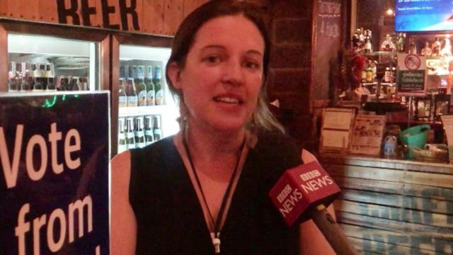 bà Meghan Driscoll, thư ký Democrats Abroad ở Thái Lan