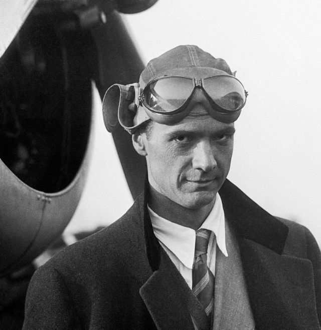 Famous aircraft designer Howard Hughes