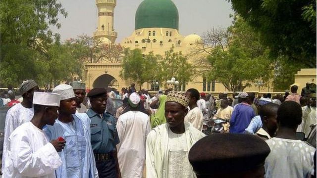 Des fidèles musulmans au Nigeria