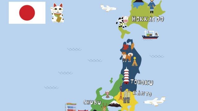 Mapa do Japão