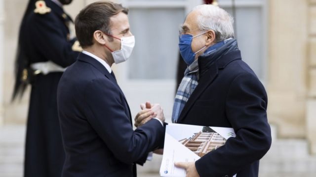 Macron 14 Aralık'ta OECD Genel Sekreteri Angel Gurria ile el sıkışmıştı