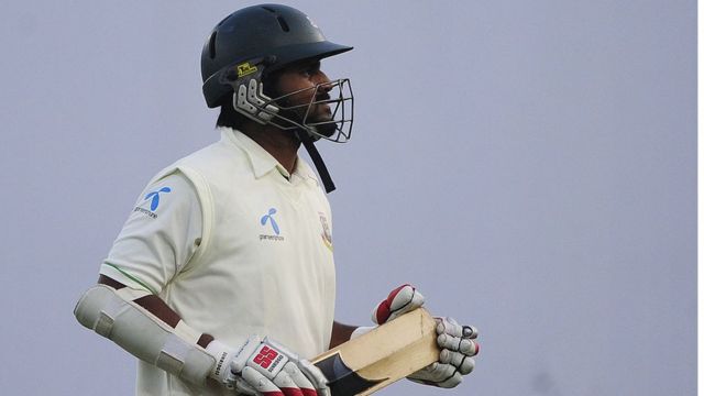 Shahriar Nafees in the second Test match between Bangladesh and Pakistan in 2011