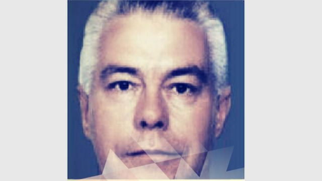 Luiz Carlos da Rocha with white hair in a handout photo from police
