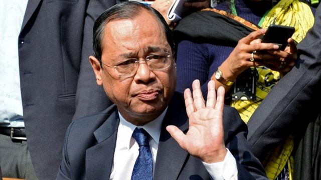 গত বছর অক্টোবর মাসে রঞ্জন গোগৈ ভারতের প্রধান বিচারপতি নিযুক্ত হন।