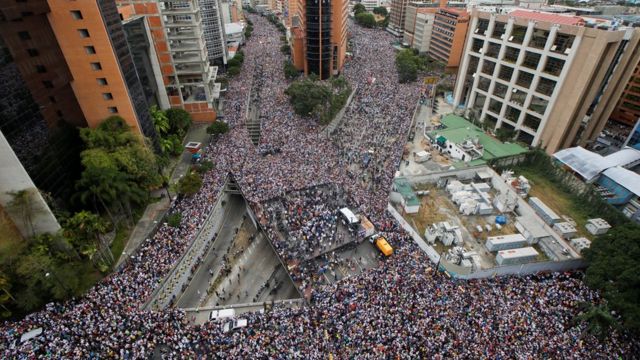 Protestas en Venezuela miles de personas participan en manifestaciones