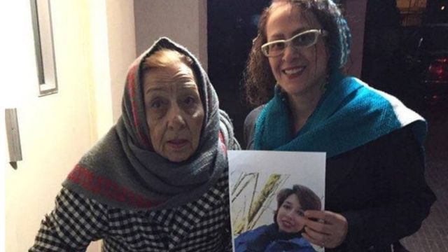 راحله احمدی، مادر صبا کرد افشاری به همراه مادرش