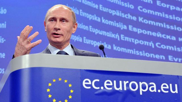 Putin en una conferencia europea en 2011