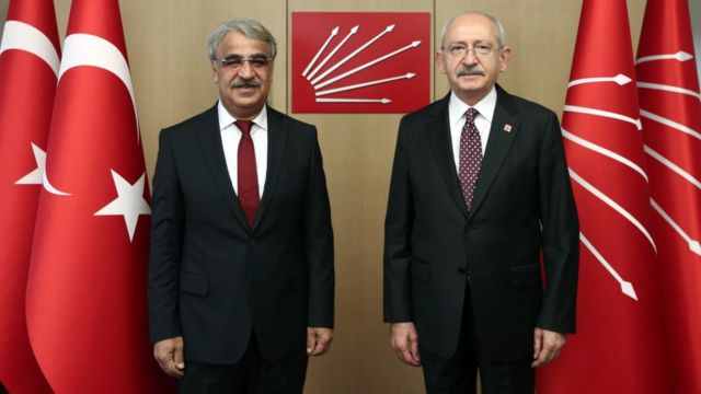 HDP Eş Başkanı Sancar CHP lideri Kılıçdaroğlu'nu ziyaret etti, 'Arayışımız  demokrasi ittifakı' dedi - BBC News Türkçe