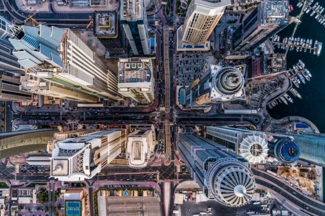 The high-rise buildings of Dubai