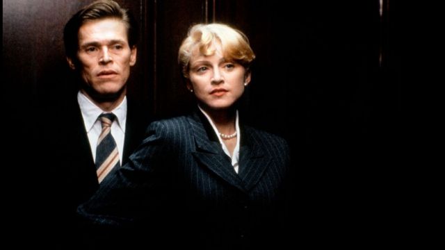 Madonna e Willem Dafoe em 'Corpo em Evidência'