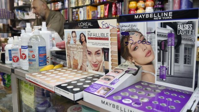 Some French cosmetics in Beirut, the capital of Lebanon, have also been withdrawn from sale.