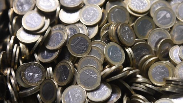 Euro coins, 12 July 2016