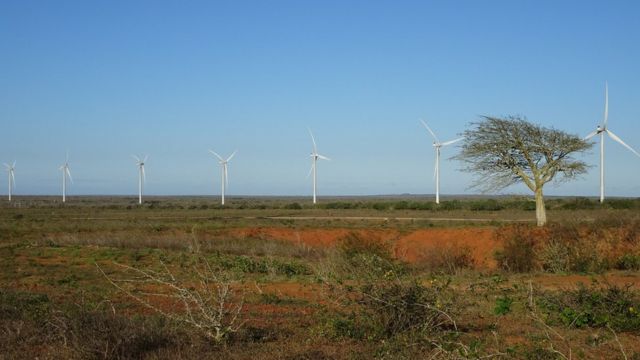 Fazendas eólicas no município de João Câmara