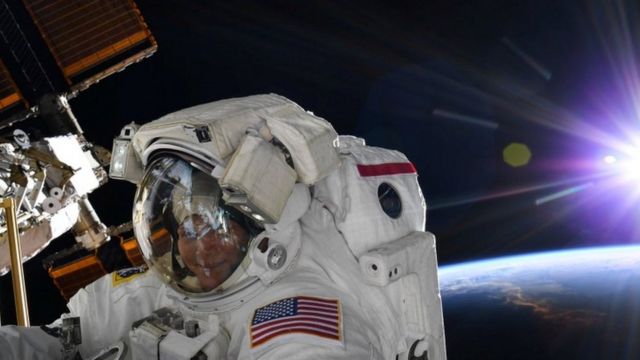 Astronauta Anne McClain, el 22 de marzo.