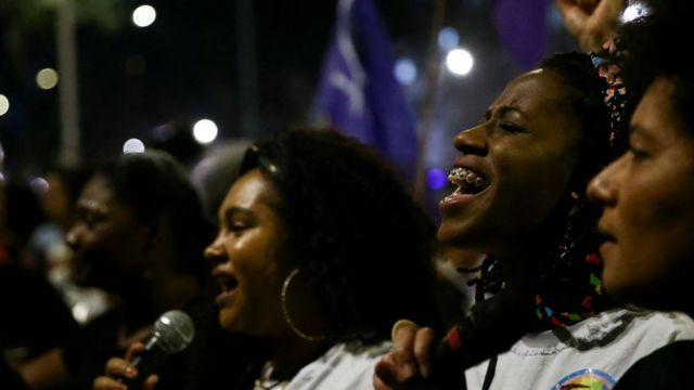 Marcha das Mulheres Negras, em julho, em São Paulo