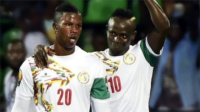 Sadio Mane (right) and Keita Balde Diao