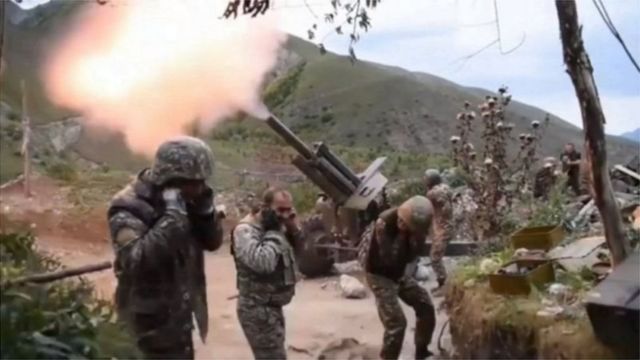 Combat operations in the Nagorno-Karabakh region (archive)