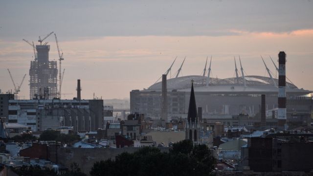 Строящийся стадион "Зенит-Арена"