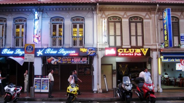 Một khu phố đèn đỏ ở Singapore
