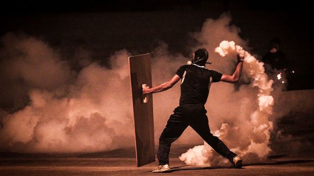 رویاروی معترضان با پلیس بحرین - ۲۰۱۴