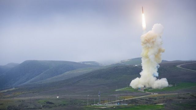 A Boeing-made intercontinental ballistic missile is test-launched in January 2013