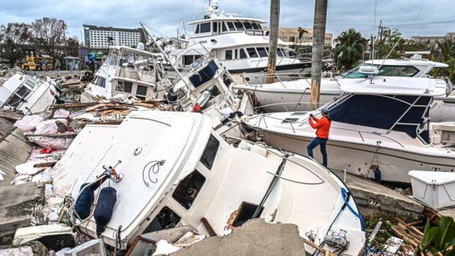 Damage in Florida caused by Ian