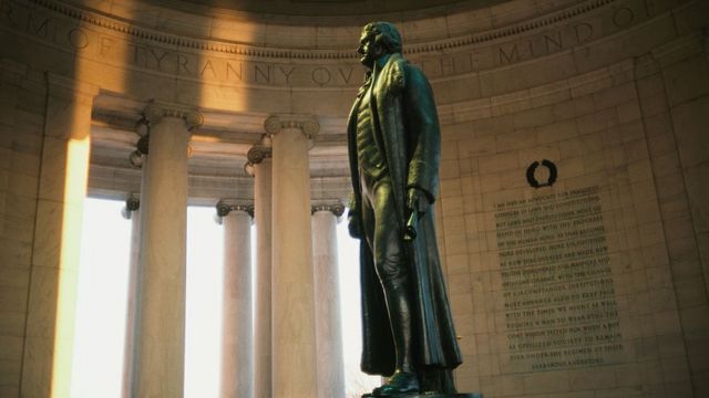 Estatua de Thomas Jefferson en Washington D.F.