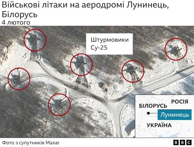 карта російських військ
